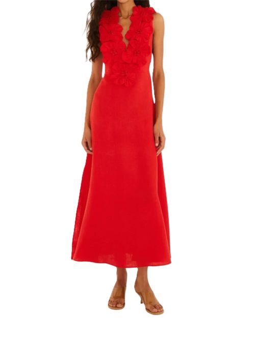 FARM RioAbito con applicazione a fiori FARM Rio | 347760L0028 RED